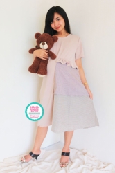 Dress Ibu Hamil Menyusui Korean Style 3 Layer Disya Dress   DRO 941 5  large